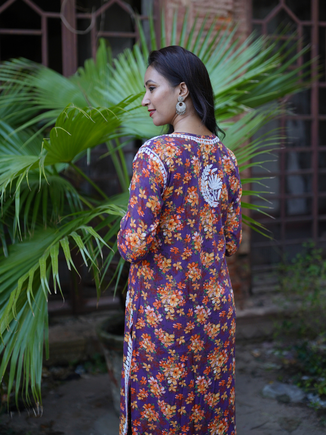 Noor- Butter Soft Rayon Printed Straight Kurta