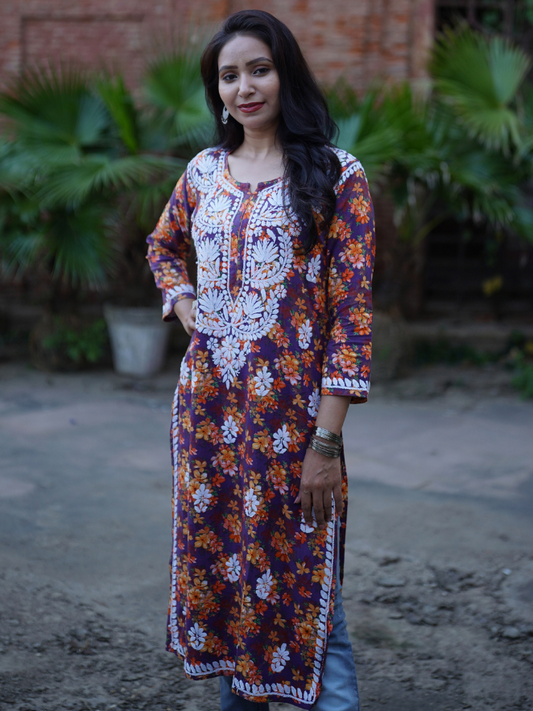 Noor- Butter Soft Rayon Printed Straight Kurta