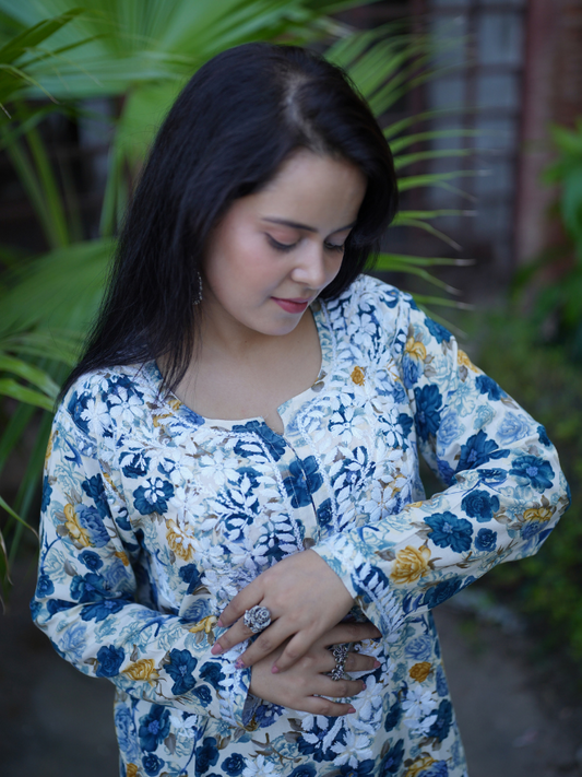 Noor- Butter Soft Rayon Printed Straight Kurta