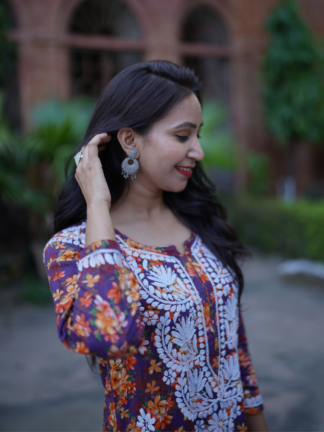 Noor- Butter Soft Rayon Printed Straight Kurta